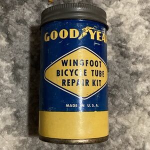 Vintage Goodyear Wingfoot Bicycle Tube Repair Kit Cardboard with Contents